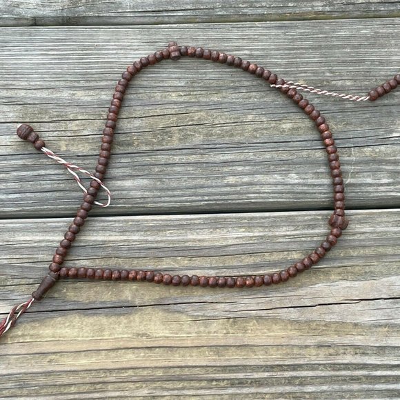 Handmade Genuine Wood Beads Religious Islamic Tasbeeh Prayer Beads Dark Brown - Picture 8 of 8